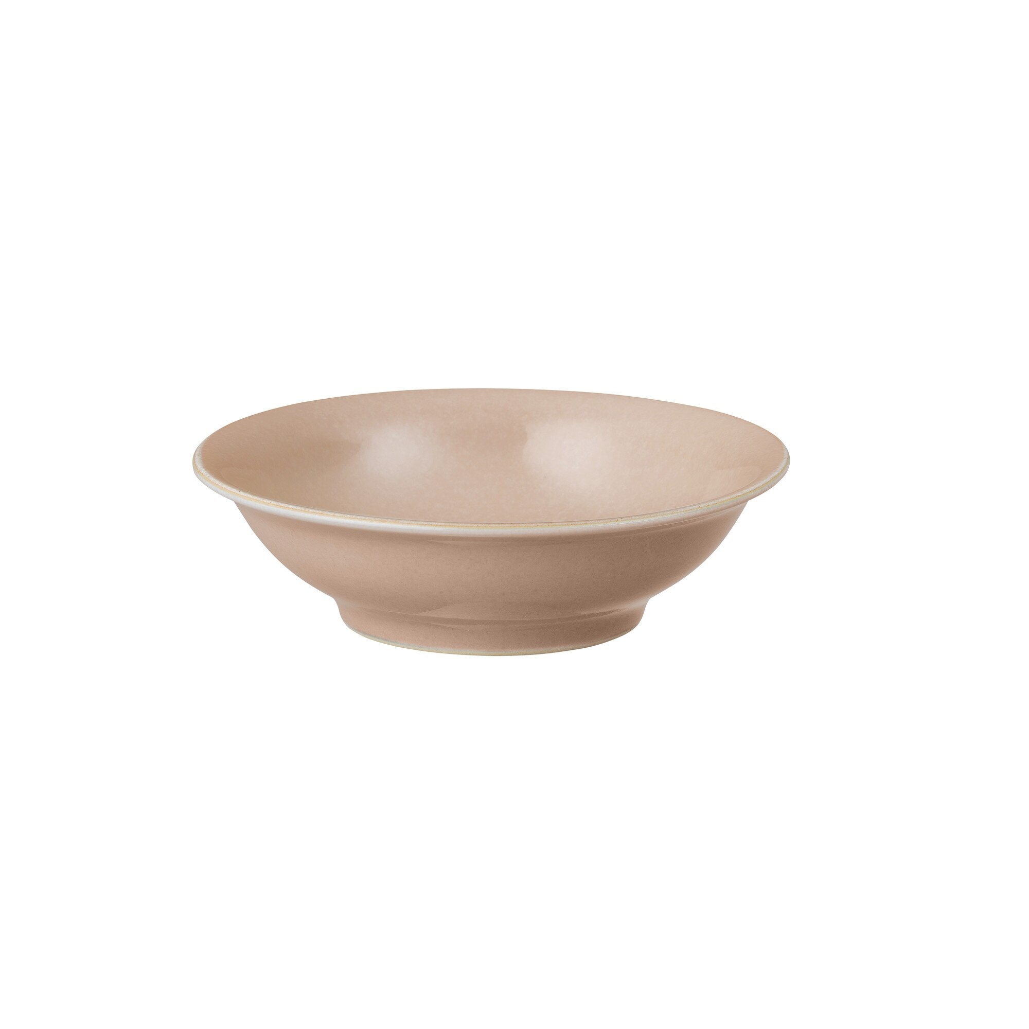 Product photograph of Elements Shell Peach Small Shallow Bowl from Denby Retail Ltd